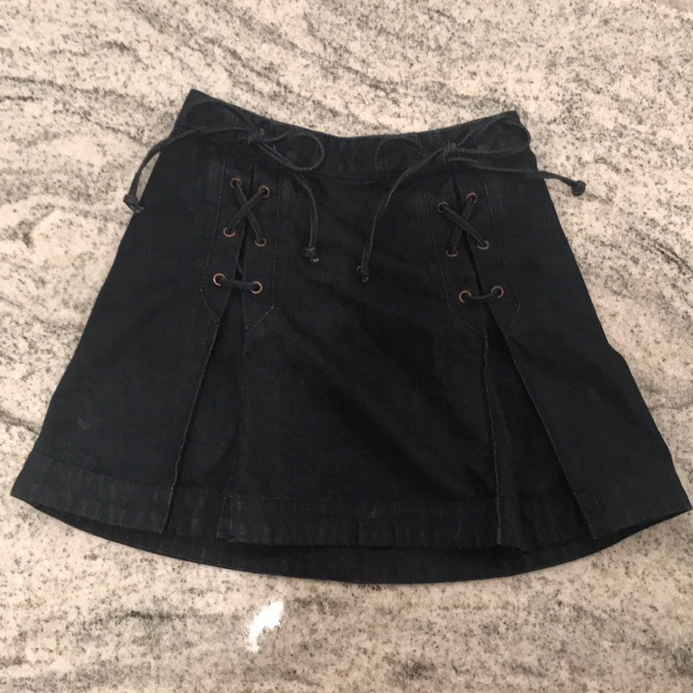 Free people denim skirt